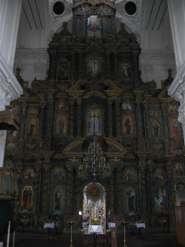 Image - Kozelets: the Cathedral of the Nativity of the Mother of God, bronze iconostasis.